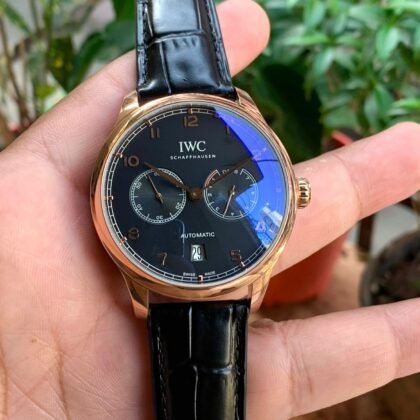IWC Pilot Chronograph Royal Maces Automatic Black Dial Men's Watch