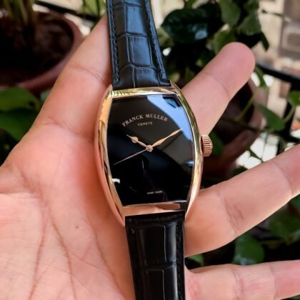 Franck Muller Rose gold case Automatic Black Dial Men's Watch