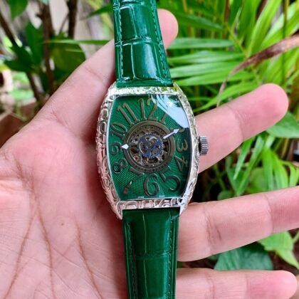 Franck Muller Unveils Cintrée Curvex Central Tourbillon Green Dial Men's Watch