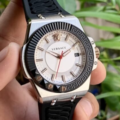 Versace White Dail Men's Watch