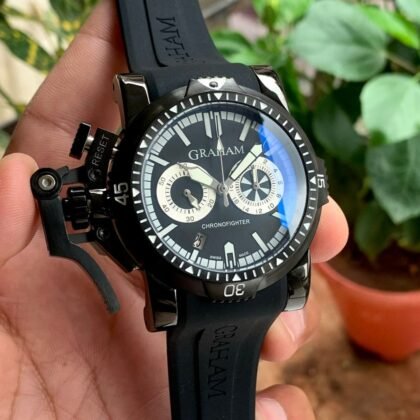 Graham Chronofighter Chronograph Automatic Black Dial Men's Watch