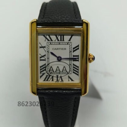 Cartier Tank Must Rose Gold White Dail Watch