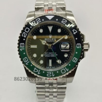 Rolex GMT-II Automatic Chronometer Black Dial Men's Watch (Copy)
