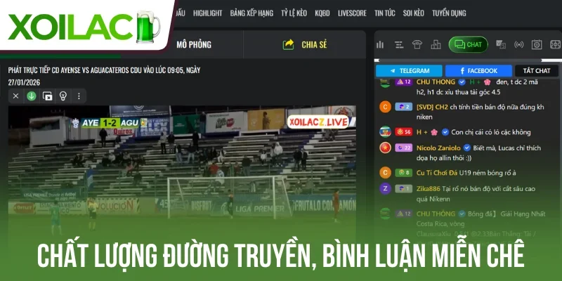 Chất lượng đường truyền, bình luận miễn chê